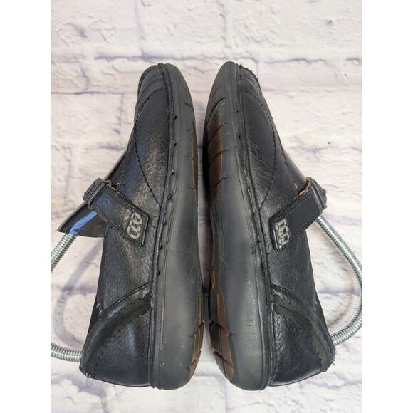 Clarks Womens Black Leather Patch Work Slip On Mary Jane Shoes Size US 8 - Picture 4 of 10